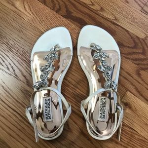 Badgley Mischka wedding sandals size 6